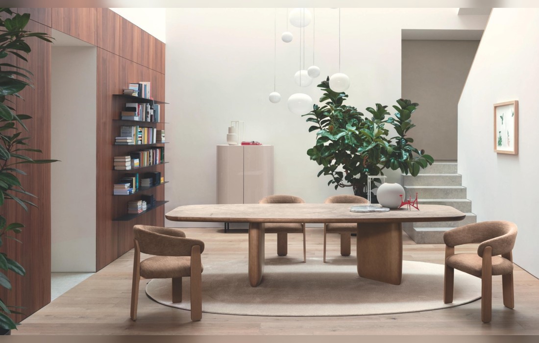 Стол RIVERSTONE фабрики Calligaris - дизайн Gino Carollo