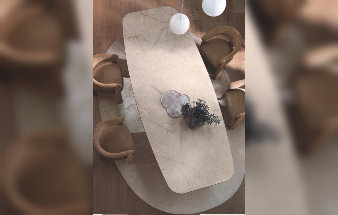 Стол RIVERSTONE фабрики Calligaris - дизайн Gino Carollo