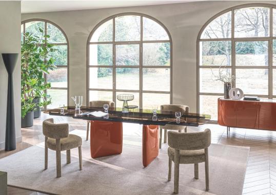 Стол RIVERSTONE фабрики Calligaris - дизайн Gino Carollo