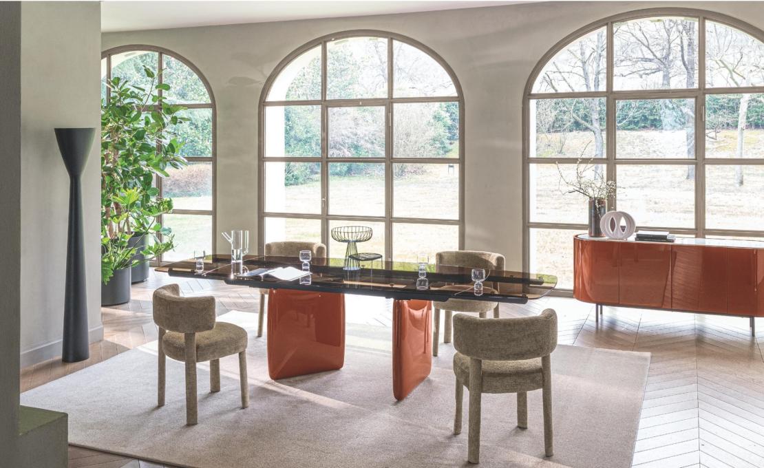 Стол RIVERSTONE фабрики Calligaris - дизайн Gino Carollo