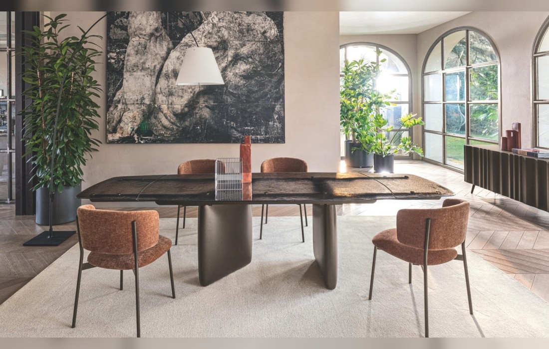 Стол RIVERSTONE фабрики Calligaris - дизайн Gino Carollo