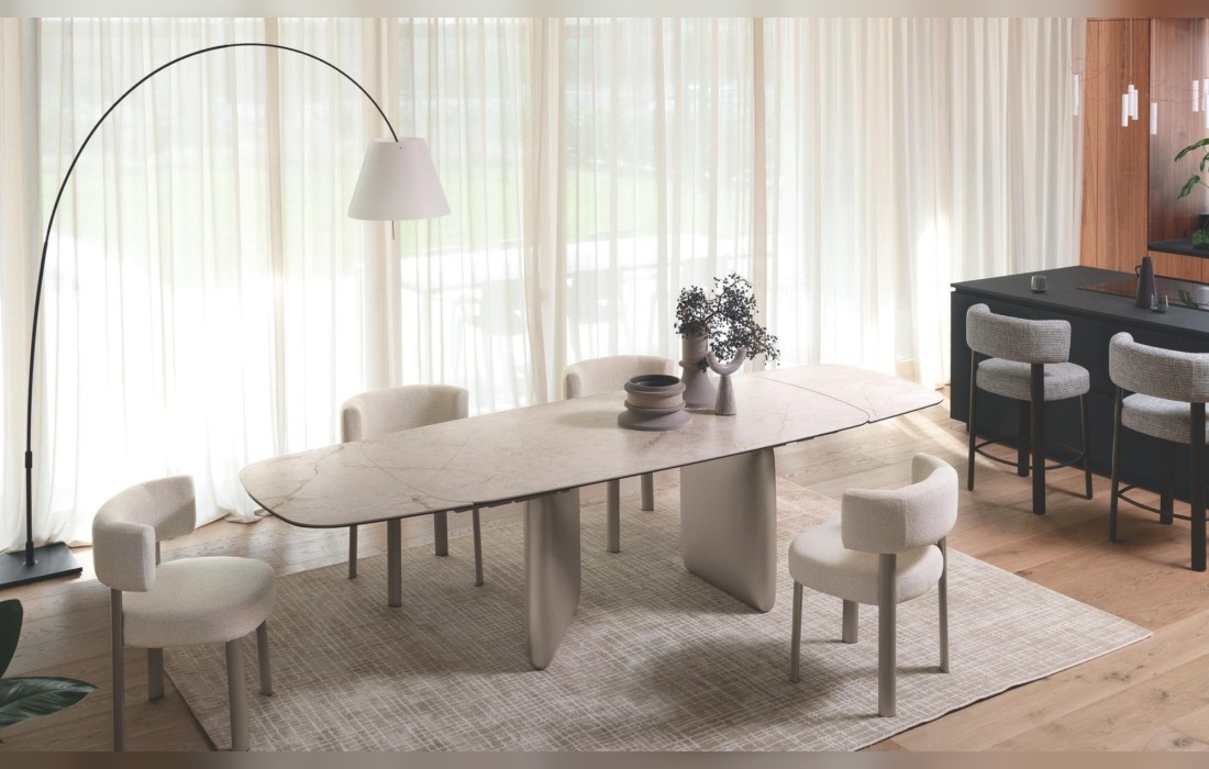 Стол RIVERSTONE фабрики Calligaris - дизайн Gino Carollo