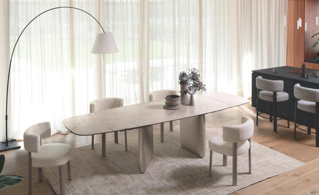 Стол RIVERSTONE фабрики Calligaris - дизайн Gino Carollo