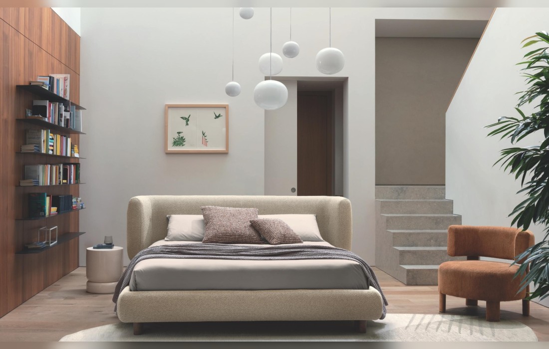 Кровать GLEN фабрики Calligaris - дизайн Gino Carollo