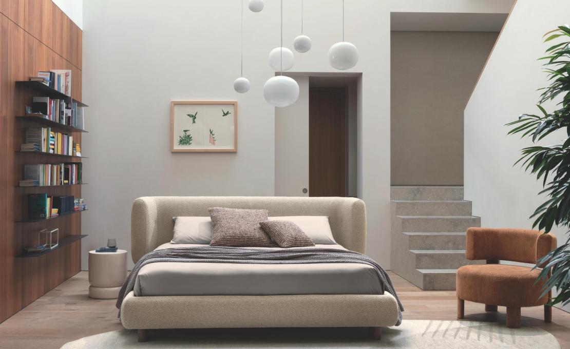 Кровать GLEN фабрики Calligaris - дизайн Gino Carollo