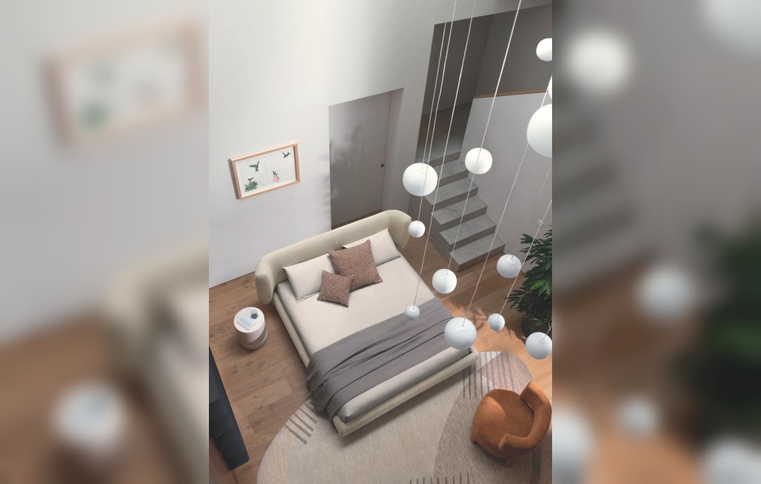 Кровать GLEN фабрики Calligaris - дизайн Gino Carollo