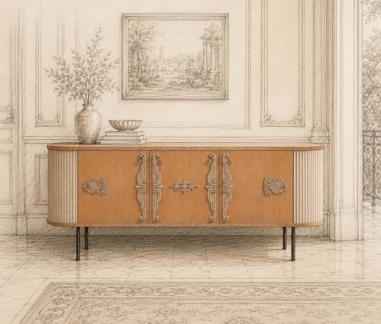 Театральная элегантность Ovum Sideboard от Lola Glamour