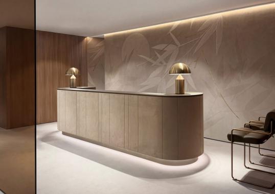 Стойка ресепшн ATRIUM фабрики 4Mariani - дизайн Lorenzo De Grandis