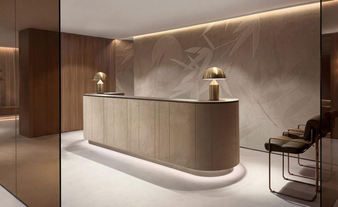 Стойка ресепшн ATRIUM фабрики 4Mariani - дизайн Lorenzo De Grandis