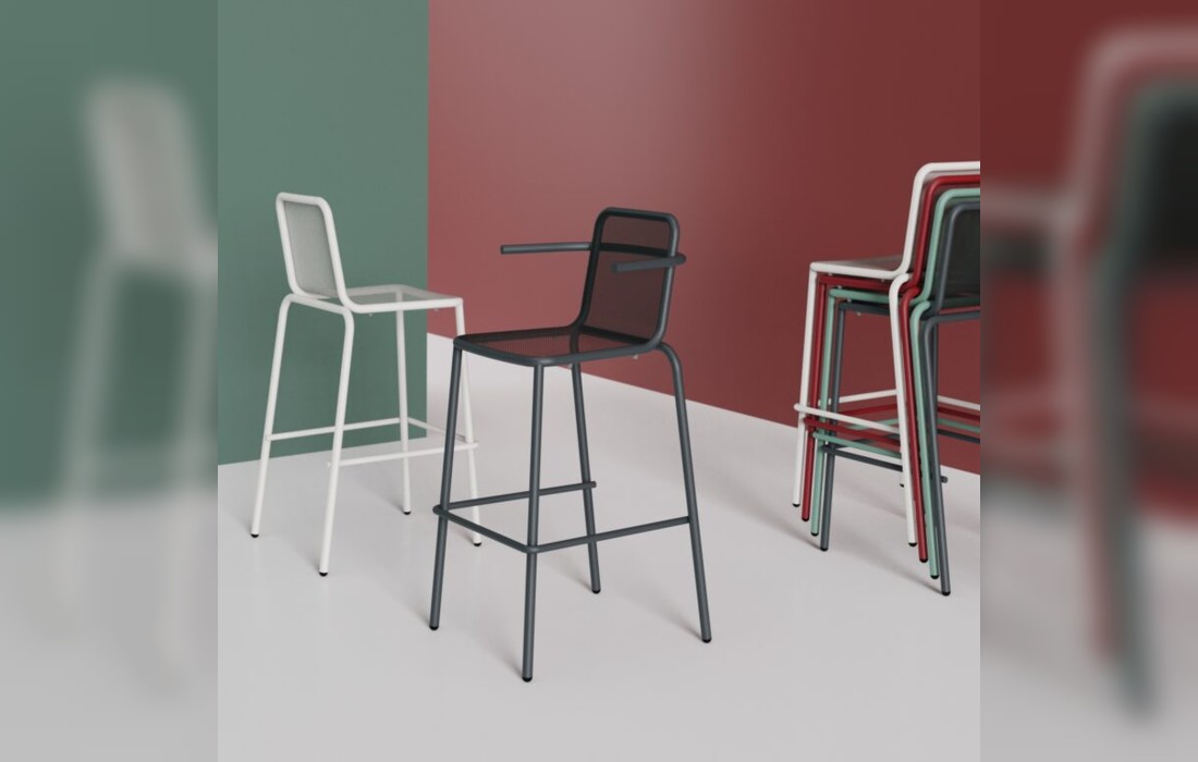 Барный стул Nizza фабрики Altek Italia Design - дизайн Mark Braun