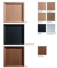 Фотографии образцов отделок и возможных цветов фабрики Castagna Cucine
