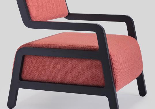 Кресло для отдыха Livoni 1895 Moki Red Lounge Chair image 3