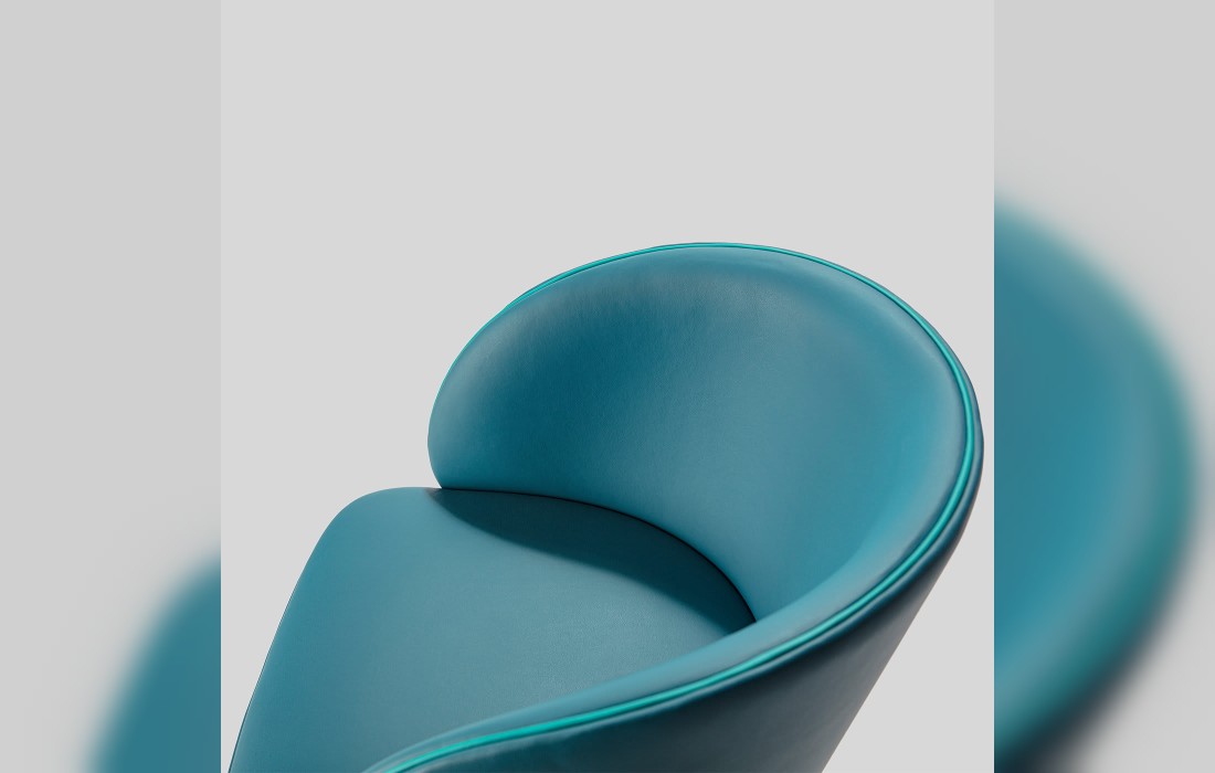 Стул от фабрики Livoni 1895 модель Kyoto Light Blue