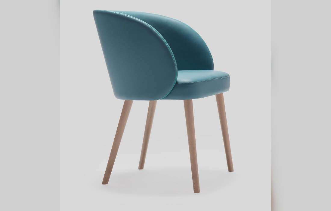Стул от фабрики Livoni 1895 модель Kyoto Light Blue