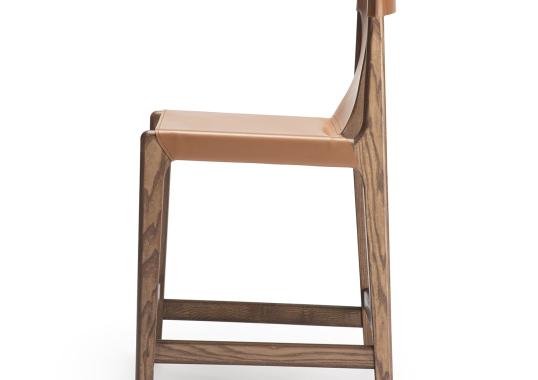 Барный стул Livoni 1895 Burano-sg 24 Brown Leather Counter Stool image 2