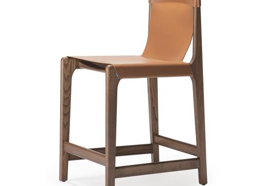 Барный стул Livoni 1895 Burano-sg 24 Brown Leather Counter Stool image 3