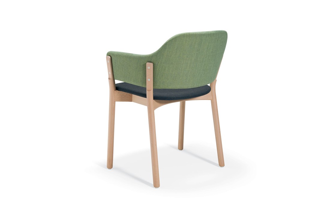 Стул от фабрики Livoni 1895 модель Gap 497 Green Chair