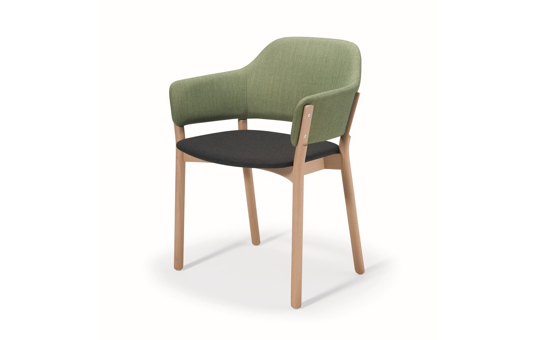 Стул от фабрики Livoni 1895 модель Gap 497 Green Chair