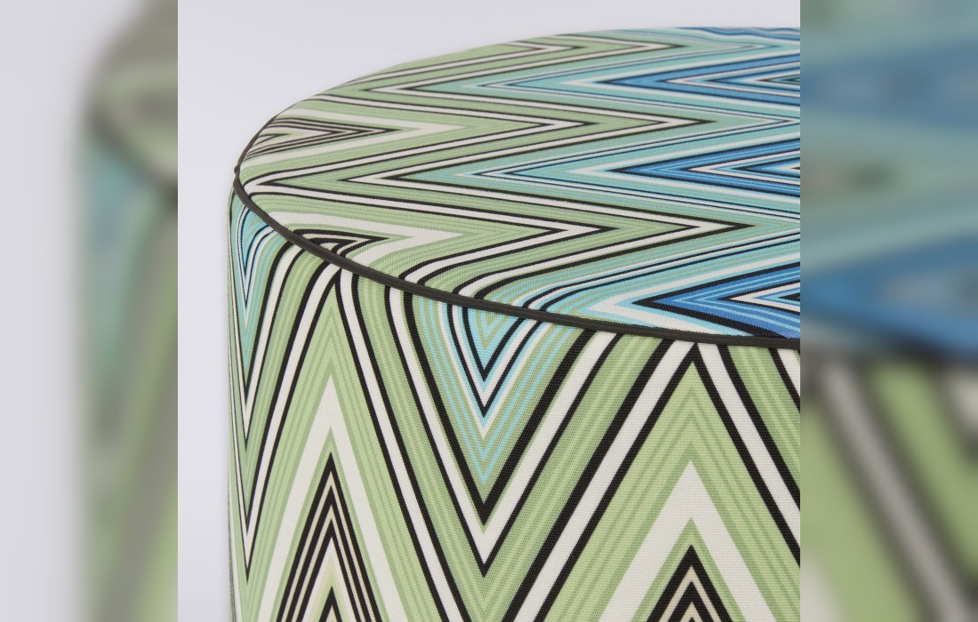 Уличный Стул от фабрики Missoni Home Collection модель Kew Cylindryal Zigzag Pattern #2