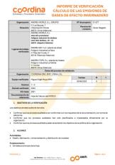 Сертификат подлинности качества Andreu World