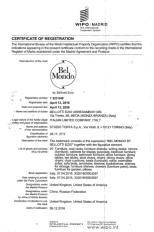 Сертификат подлинности качества BelMondo by Bellotti