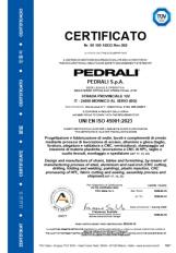 Сертификат подлинности качества Pedrali