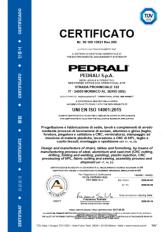 Сертификат подлинности качества Pedrali