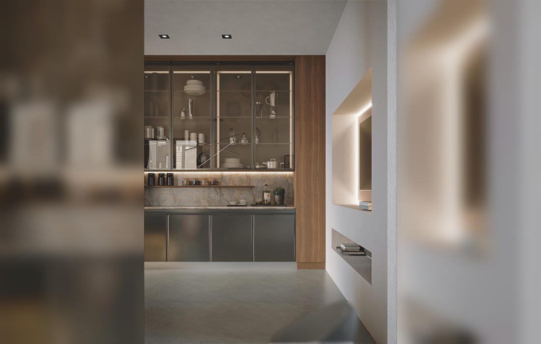 Кухня модель Materia фабрики Martini - дизайн Martini Studio
