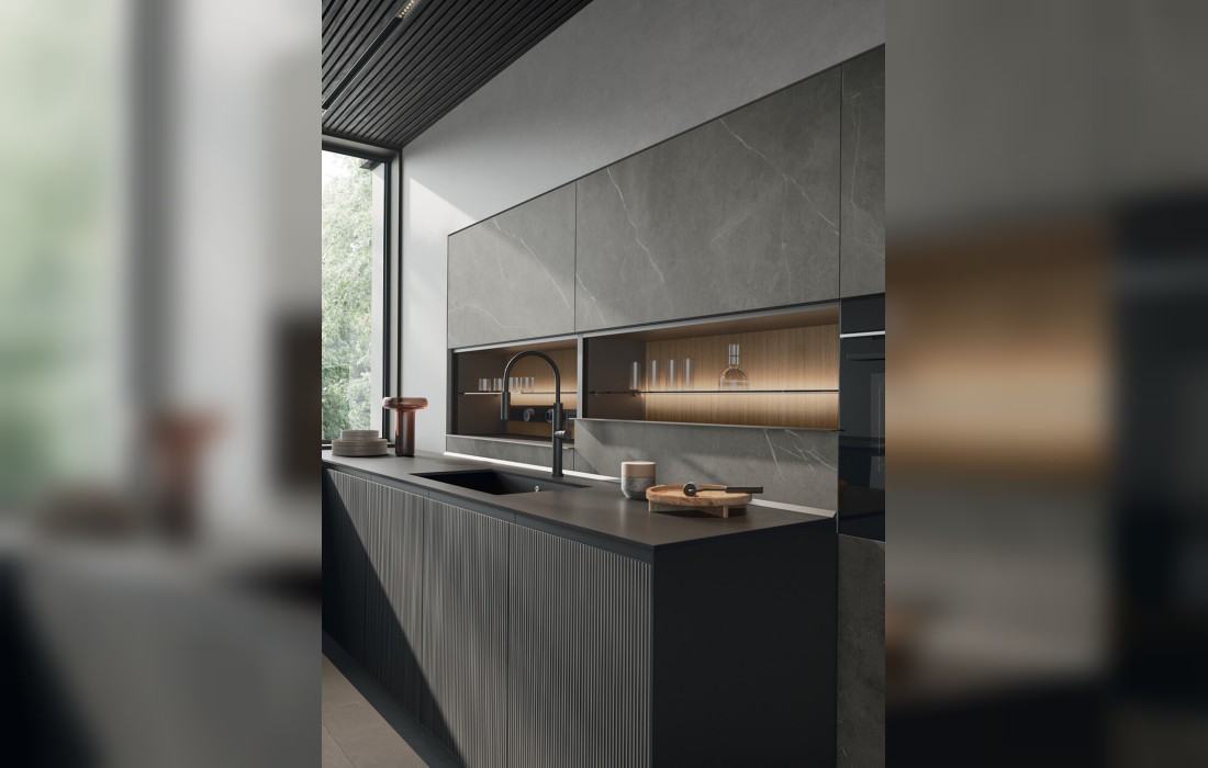 Кухня модель Glass фабрики Arredo3 — дизайн Arredo3