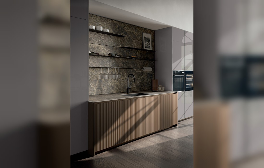 Кухня модель Glass фабрики Arredo3 — дизайн Arredo3