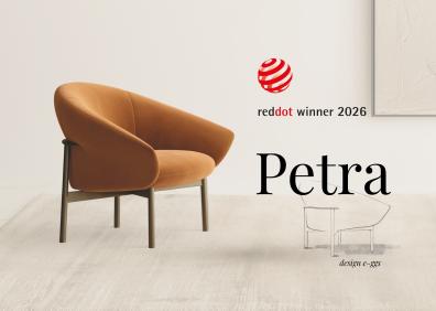 Международное признание дизайна кресла Petra от Bontempi Casa