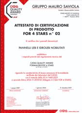 Сертификат подлинности качества Moretti Compact