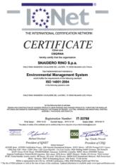 Сертификат подлинности качества Snaidero