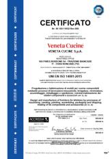 Сертификат подлинности качества Veneta Cucine