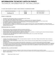 Сертификат подлинности качества Tonin Casa