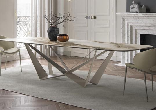 Стол Skorpio Keramik с керамическим топом и стулья Arcadia от Cattelan image 4