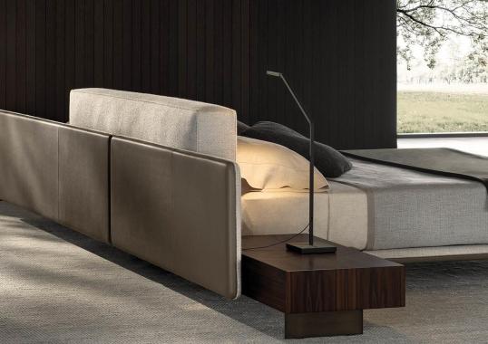 Кровать с прикроватными тумбами Minotti Horizonte