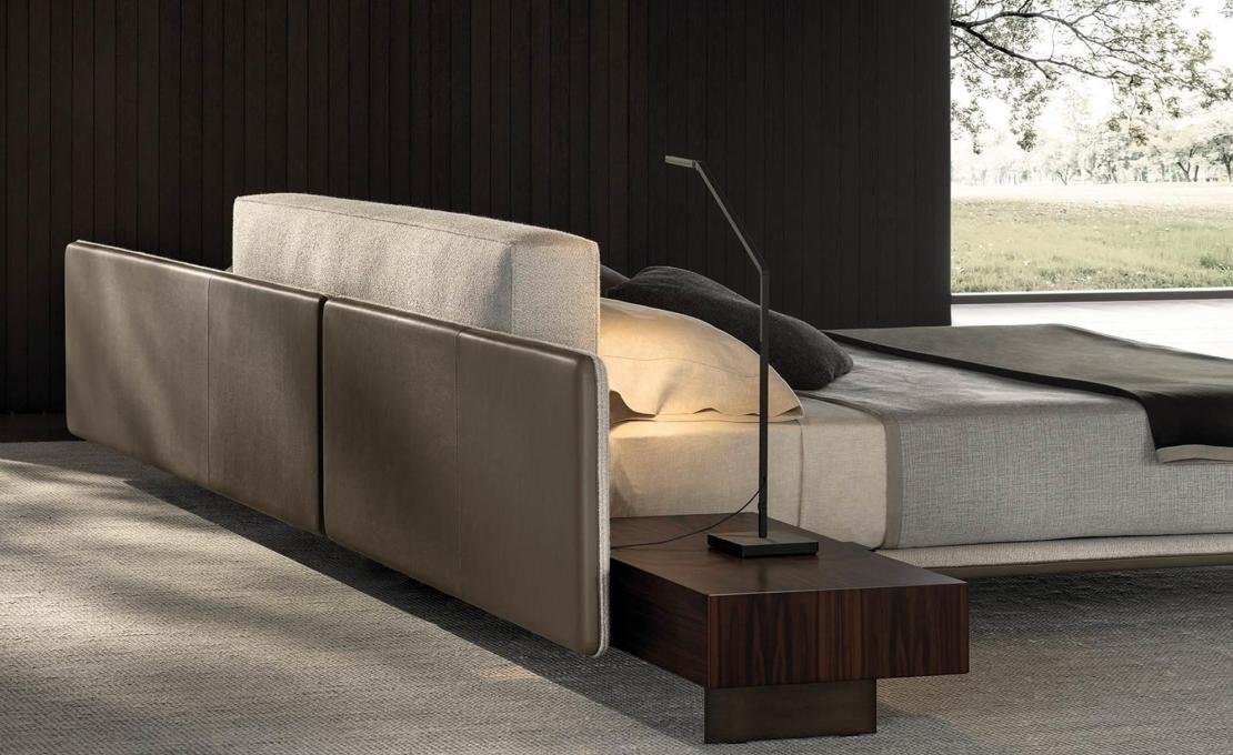 Кровать с прикроватными тумбами Minotti Horizonte