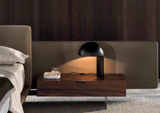 Кровать с прикроватными тумбами Minotti Horizonte
