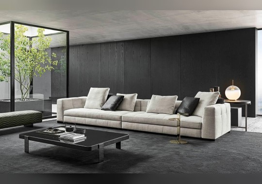 Диван с обивкой из рогожки Minotti - Blazer image 6