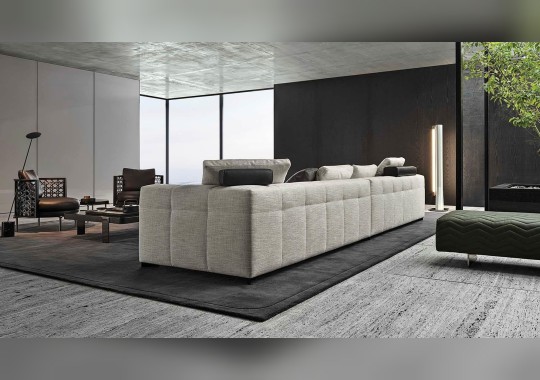 Диван с обивкой из рогожки Minotti - Blazer