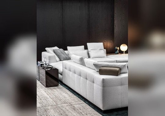 Диван с обивкой из рогожки Minotti - Blazer