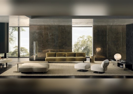 Диван модель Saki от Minotti