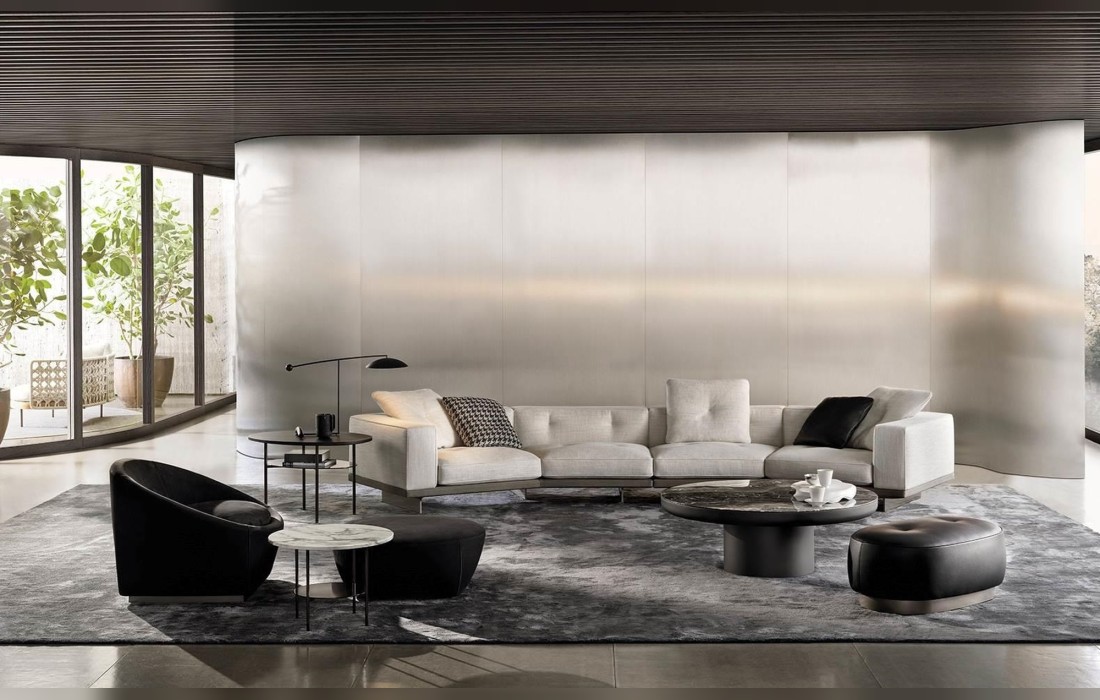 Диван с подвесным основанием Minotti - Dylan