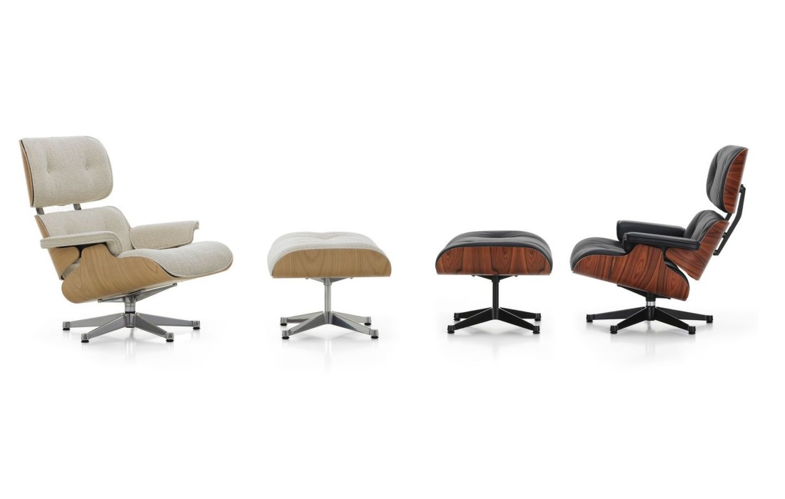 Кресло и пуф для ног Vitra - Eames Lounge