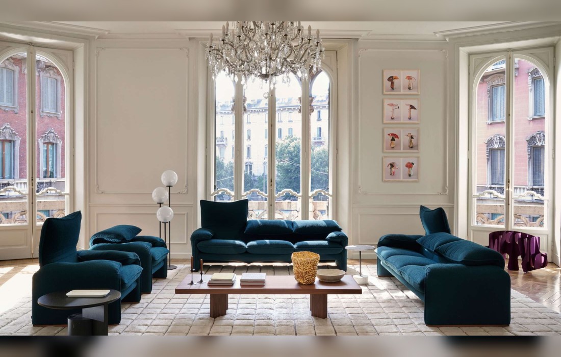 Диван Maralunga от Вико Маджистретти фабрики Cassina