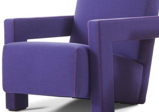 Кресло с зигзагообразной строчкой по контуру Cassina - Utrecht image 4