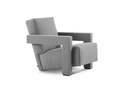 Кресло с зигзагообразной строчкой по контуру Cassina - Utrecht image 5