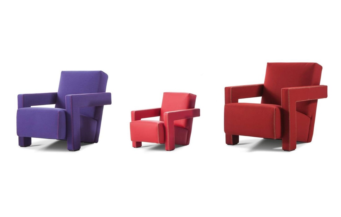 Кресло с зигзагообразной строчкой Cassina - Utrecht