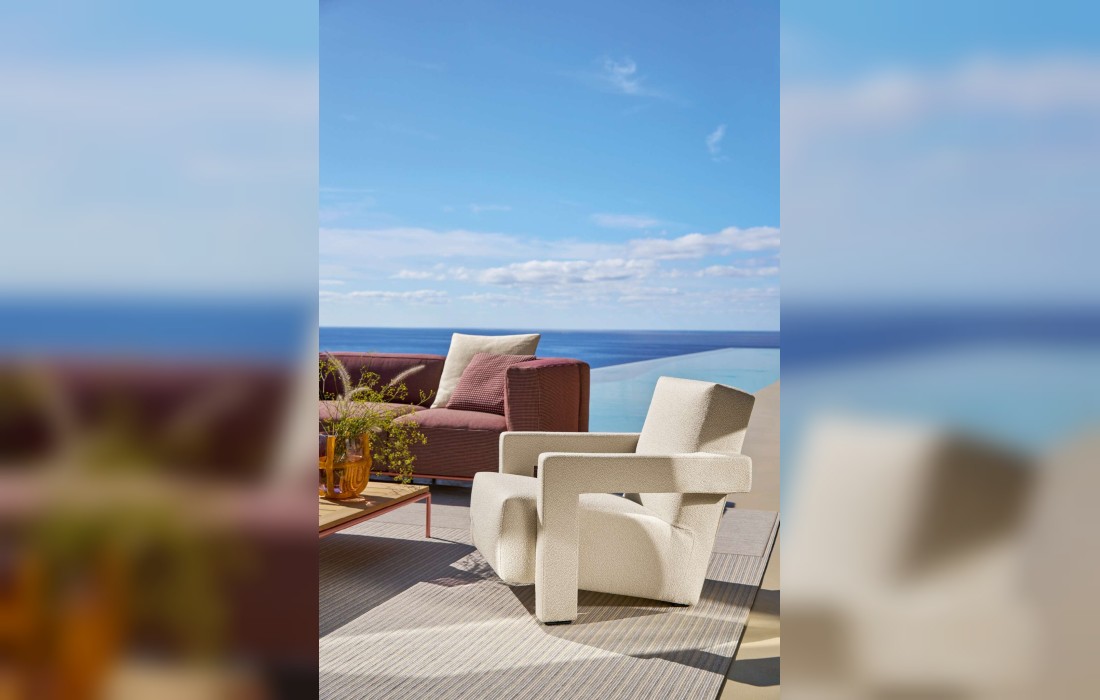 Кресло с зигзагообразной строчкой Cassina - Utrecht